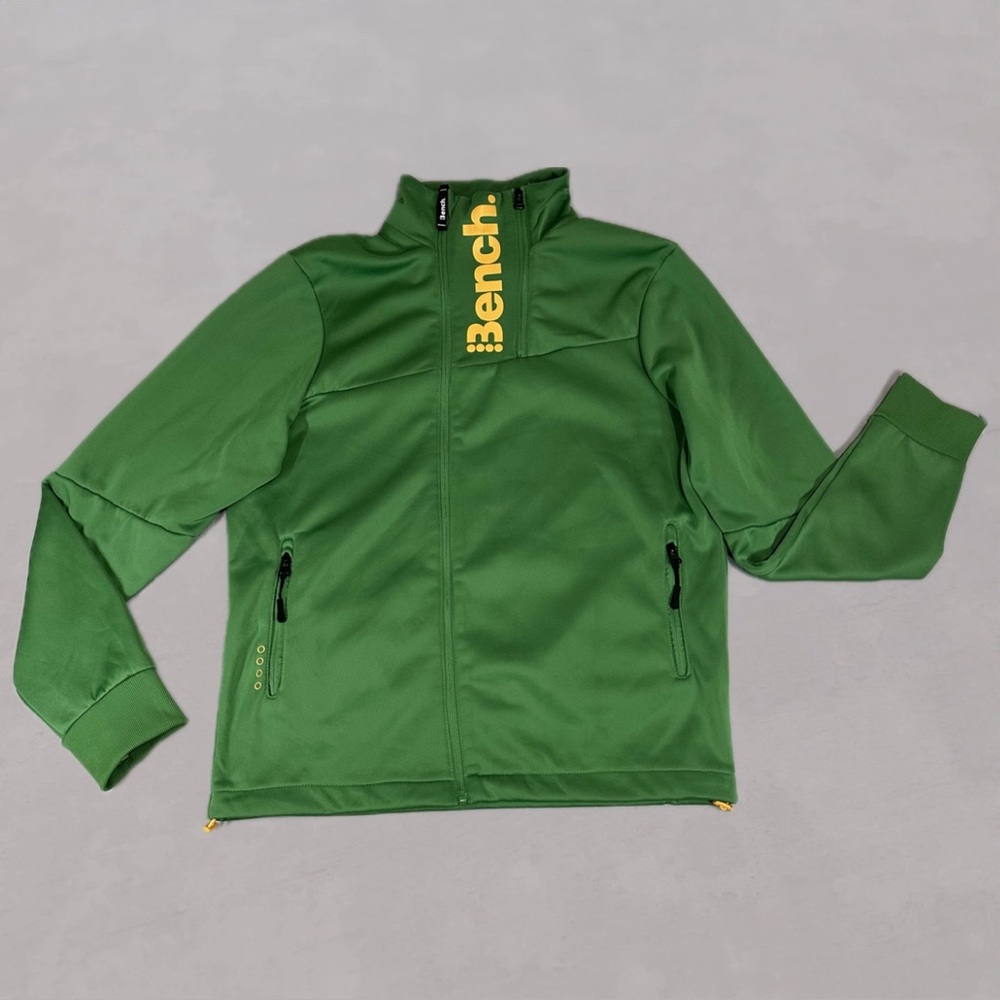Bench Green Full Zip Jacket Softshell Athletic Track Jacket Men’s XL